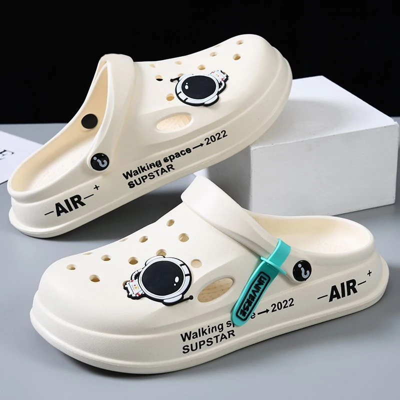 Thick Bottom Hole Shoes Men's Summer 2022 New Men's Outer Wear Trend All-match Soft Bottom Toe Woman Slippers
Thick Bottom Hole Shoes Men's Summer 2022 New Men's Outer Wear Trend All-match Soft Bottom Toe Woman Slippers