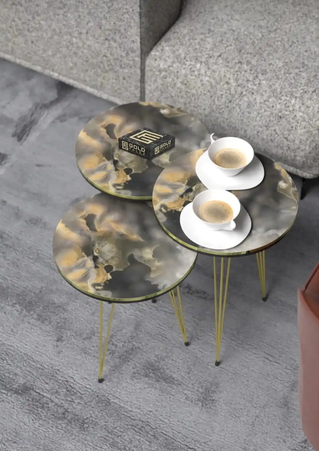 Modern Furniture Wooden Nesting Table 3 Pieces Side Table Tea Coffee Service Table Round Living Room Wire Leg De-Mounted
Modern Furniture Wooden Nesting Table 3 Pieces Side Table Tea Coffee Service Table Round Living Room Wire Leg De-Mounted