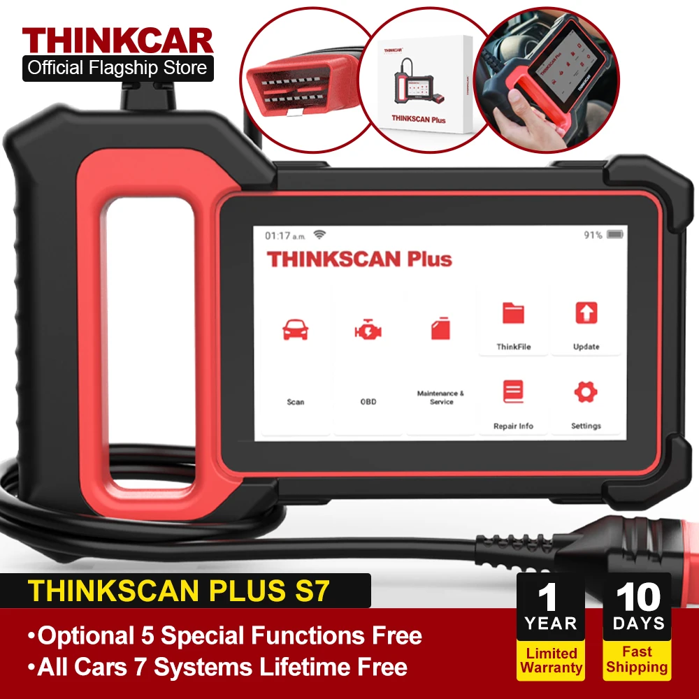 THINKCAR Thinkscan Plus S7 OBD2 сканер 7 Система сканирования SAS DPF A/F Сброс OBD2 считыватель кодов Автомобильный сканер диагностический инструмент
THINKCAR Thinkscan Plus S7 OBD2 сканер 7 Система сканирования SAS DPF A/F Сброс OBD2 считыватель кодов Автомобильный сканер диагностический инструмент