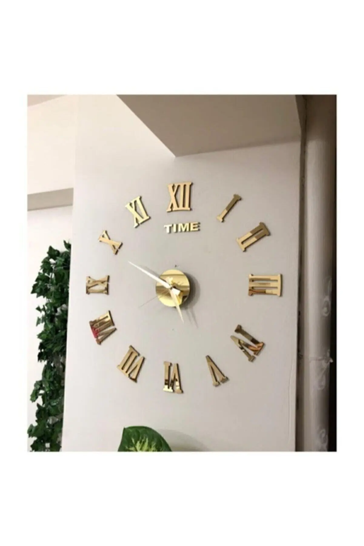 

Mirror Large Wall Clock Quartz 3D Stickers For Home Decoration Living Room Office Roman Numeral Watch Acrylic Silent DIY Mute