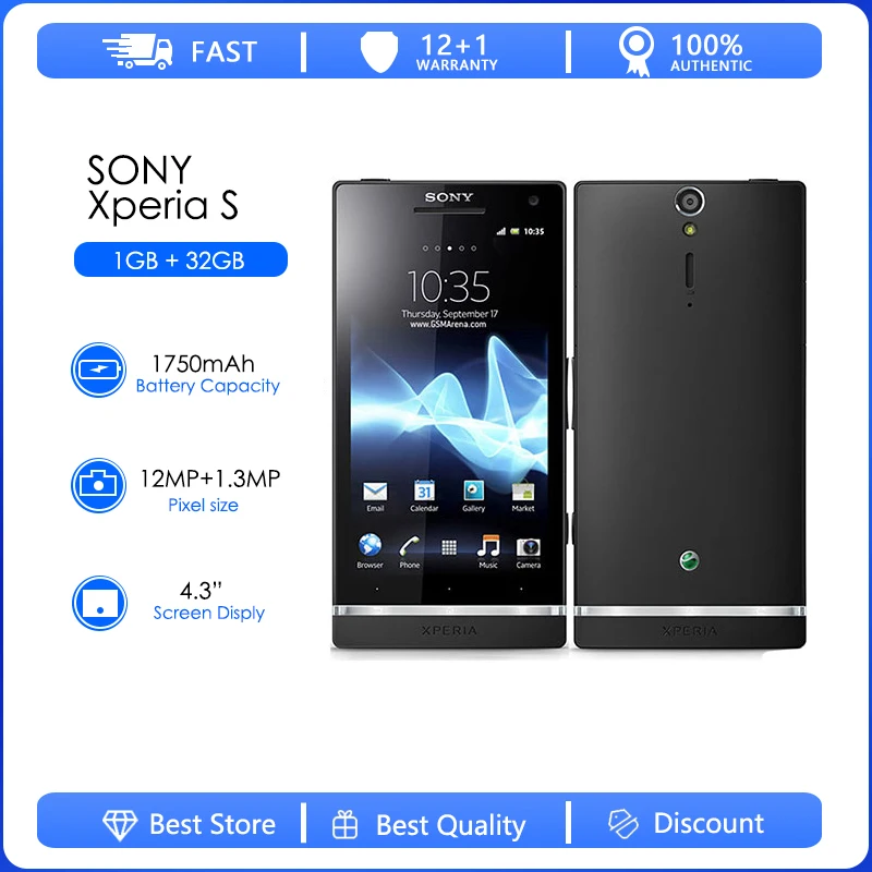 Sony Xperia S LT26 LT26i Восстановленный Оригинальный разблокированный Ericsson Xperia Nozomi 12MP 4,3 "сотовый телефон 3G WIFI Android телефон
Sony Xperia S LT26 LT26i Восстановленный Оригинальный разблокированный Ericsson Xperia Nozomi 12MP 4,3 "сотовый телефон 3G WIFI Android телефон