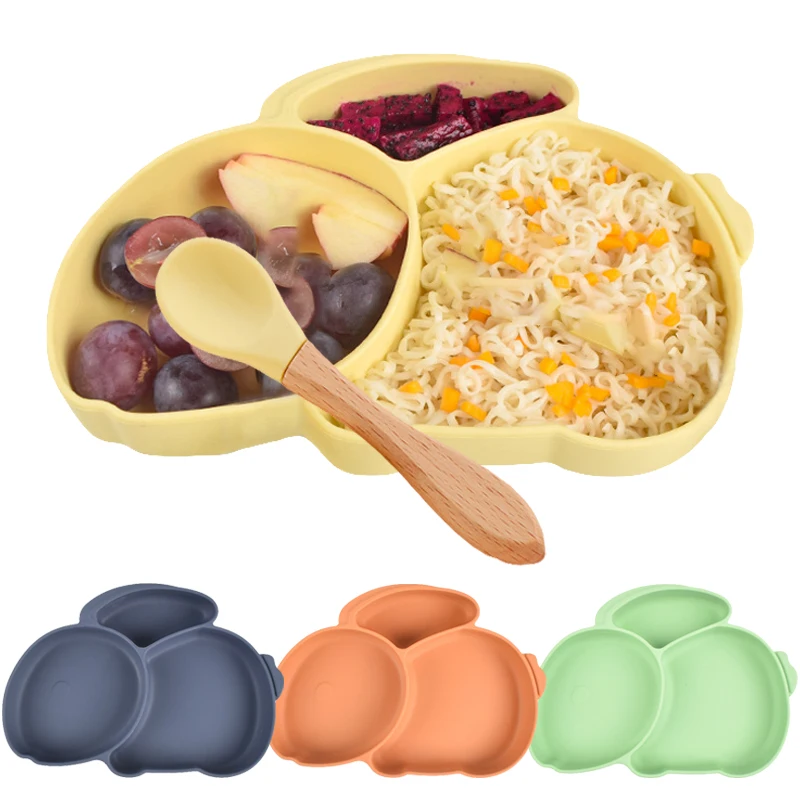 Baby Feeding Silicone Suction Plates for Babies Cute Baby Dishes Anti-scalding Non-slip Kids Divided Plate Dish Set Baby Gadgets
Baby Feeding Silicone Suction Plates for Babies Cute Baby Dishes Anti-scalding Non-slip Kids Divided Plate Dish Set Baby Gadgets
