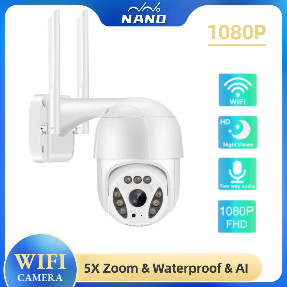 1080P Surveillance WIFI Camera Outdoor Waterproof Camera PTZ Wireless CCTV Cameras Night Vision IP Cameras Security Protection
1080P Surveillance WIFI Camera Outdoor Waterproof Camera PTZ Wireless CCTV Cameras Night Vision IP Cameras Security Protection