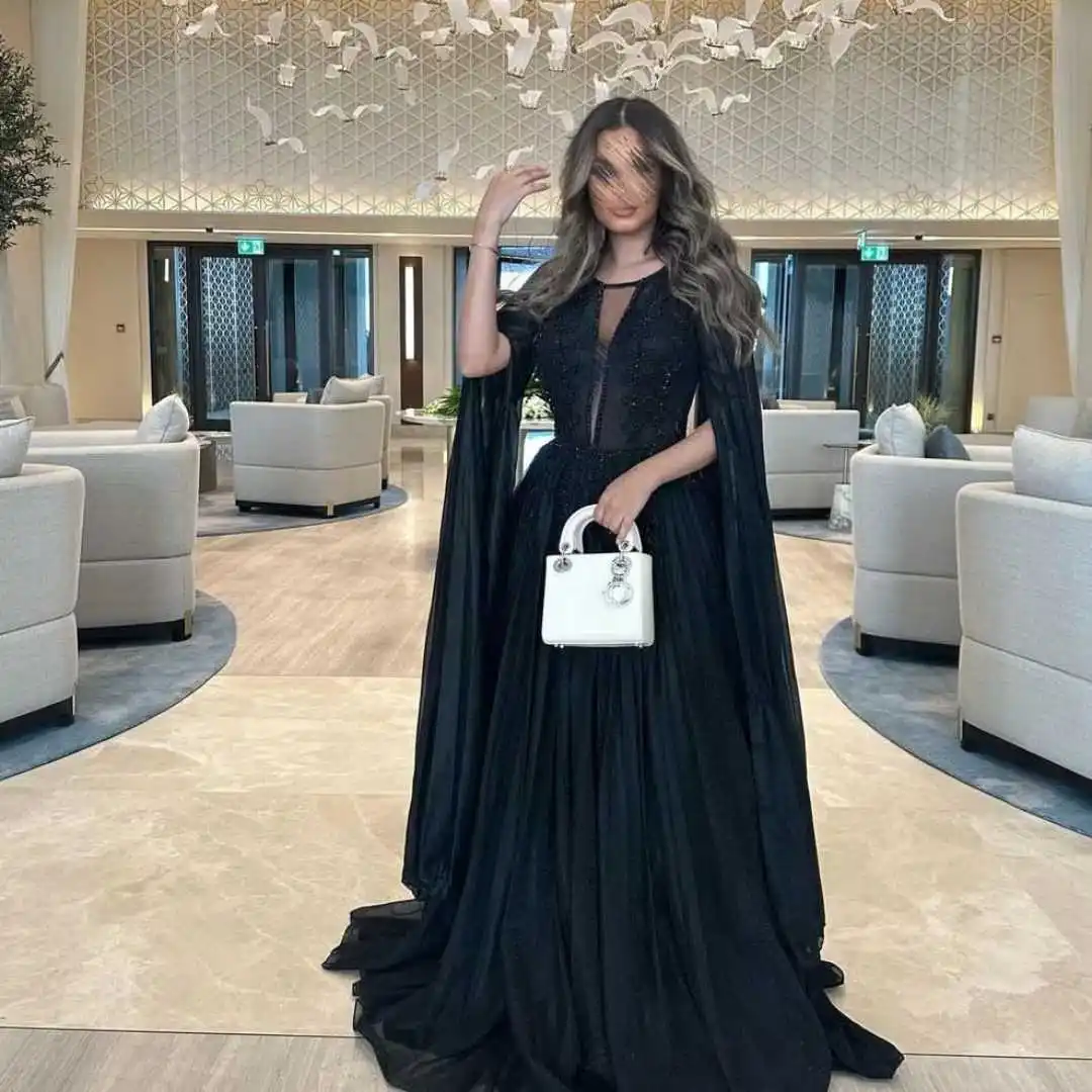 Fairytale V-Neck Prom Dresses Tulle Perspective Floor-Length Tank Black Beaded Sequins Wedding Party 2023
Fairytale V-Neck Prom Dresses Tulle Perspective Floor-Length Tank Black Beaded Sequins Wedding Party 2023