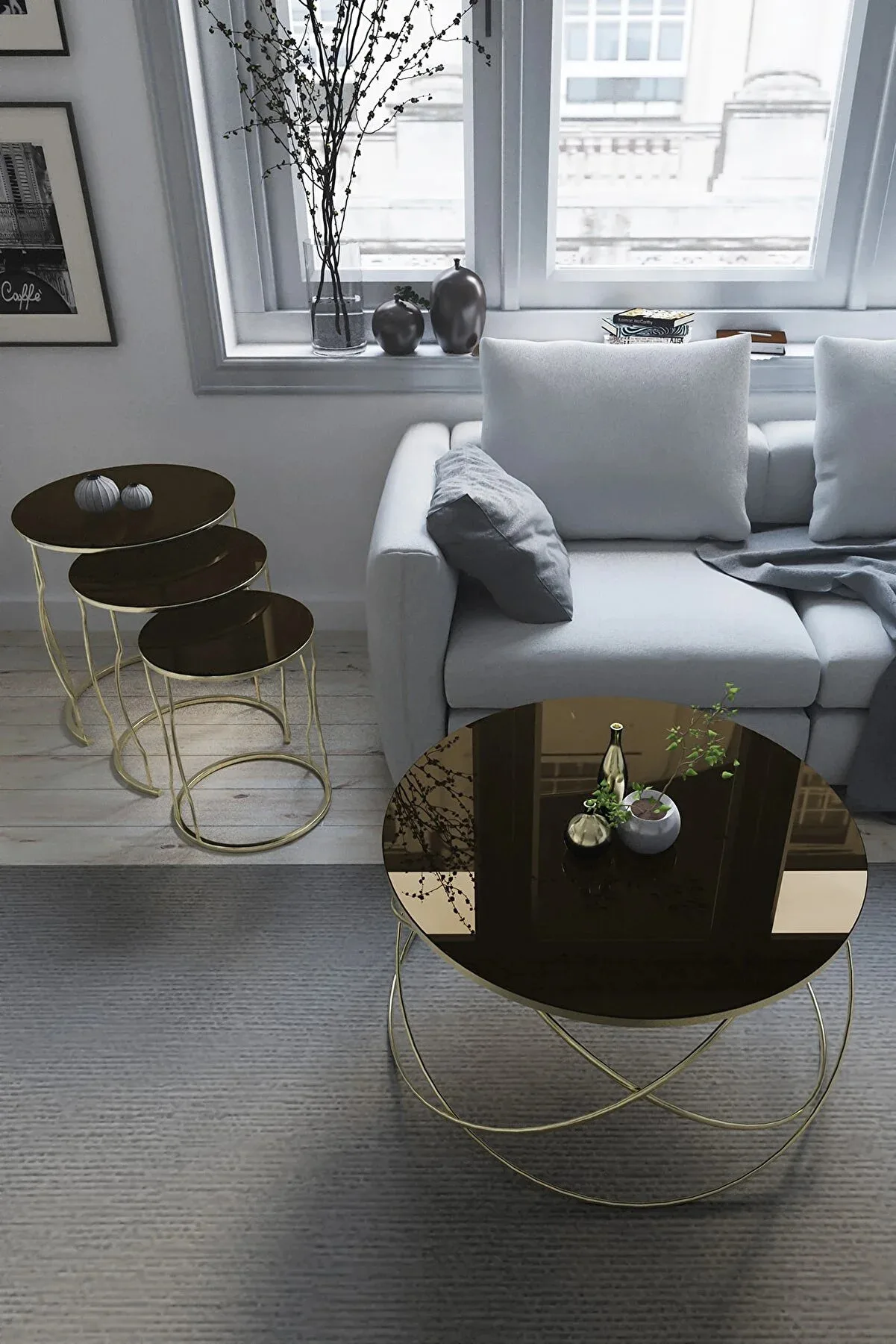 Planet Coffee Table Set Gold Silver Color Metal, Bronze, Smoke, Black Mirror Modern Coffee, Tea Scandinavian Coffee Table
Planet Coffee Table Set Gold Silver Color Metal, Bronze, Smoke, Black Mirror Modern Coffee, Tea Scandinavian Coffee Table