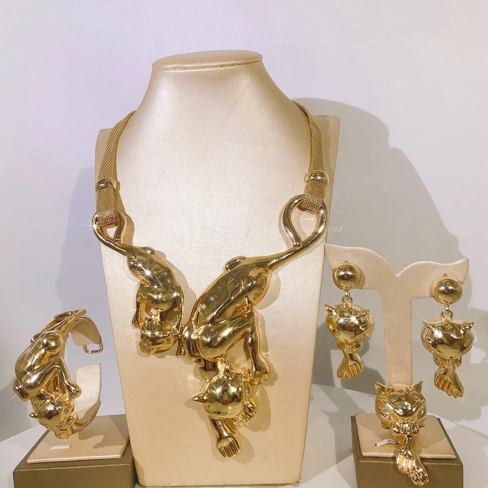 Free Shipping Items To Nigeria Luxury Elegant Unique Design 18K Gold Plated Women's Party Necklace Ring Jewelry Set Accessories
Free Shipping Items To Nigeria Luxury Elegant Unique Design 18K Gold Plated Women's Party Necklace Ring Jewelry Set Accessories