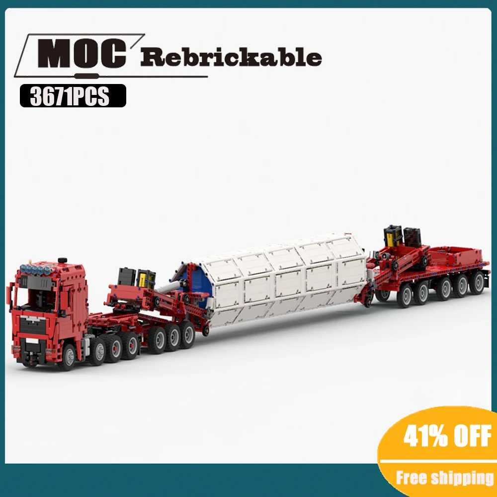 3671 шт. MOC инженерный прицеп, гигантская ветряная мельница, транспортер, технология, тяжелый грузовик, детский Рождественский конструктор, по...
3671 шт. MOC инженерный прицеп, гигантская ветряная мельница, транспортер, технология, тяжелый грузовик, детский Рождественский конструктор, по...