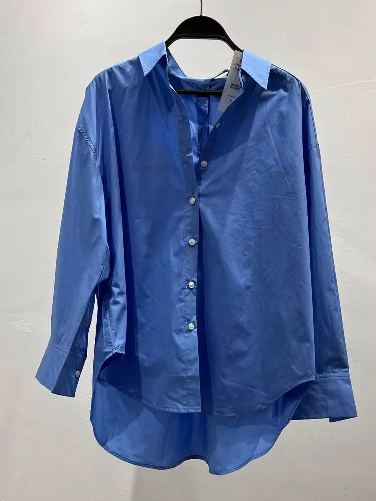 Zach AiIsa new women's fashion lapel long-sleeved back button loose casual poplin texture shirt blouse
Zach AiIsa new women's fashion lapel long-sleeved back button loose casual poplin texture shirt blouse