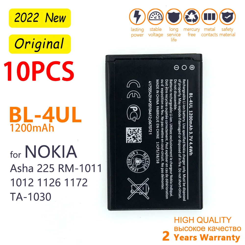 10 шт., оптовая продажа, 1200 мАч, BL 4UL, фотоаккумулятор для Nokia Lumia 225, 330, фотоаккумулятор высокого качества для смартфона 
10 шт., оптовая продажа, 1200 мАч, BL 4UL, фотоаккумулятор для Nokia Lumia 225, 330, фотоаккумулятор высокого качества для смартфона