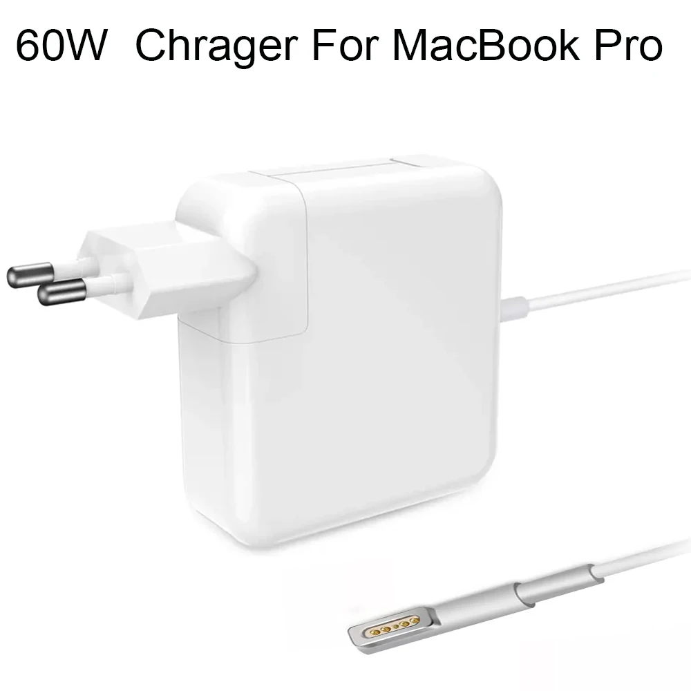 60W Mac Book Pro Charger, Replacement for Mac Book Pro 13 Inch Display AC Magnetic Shape Connector Power Adapter Before Mid 2012
60W Mac Book Pro Charger, Replacement for Mac Book Pro 13 Inch Display AC Magnetic Shape Connector Power Adapter Before Mid 2012