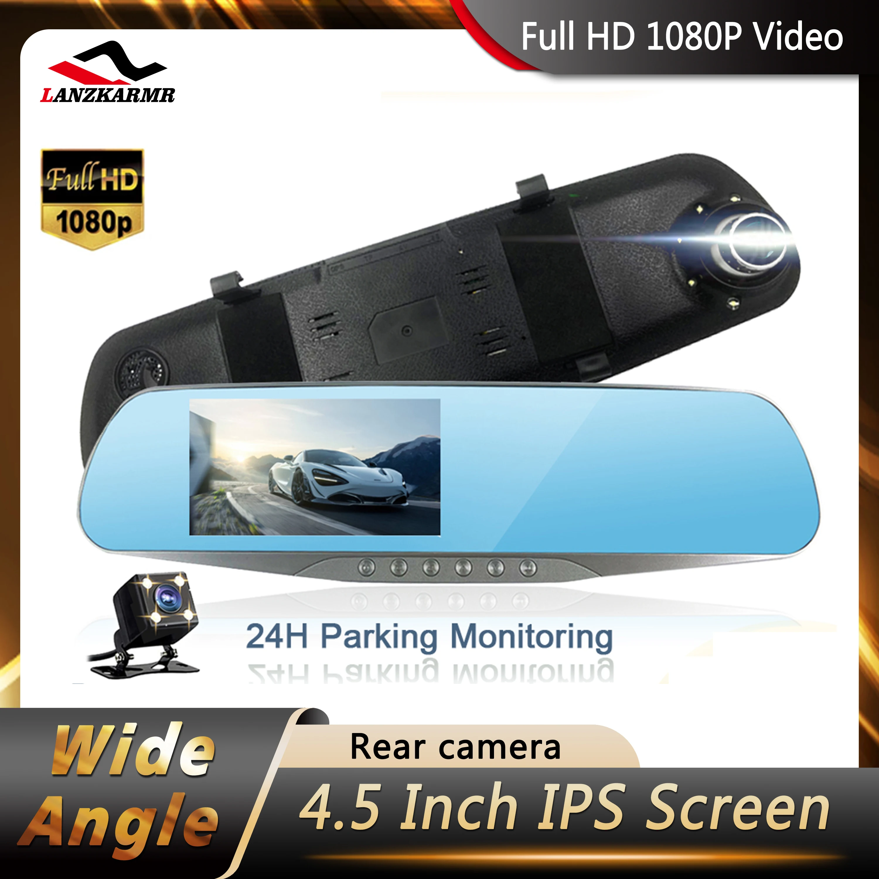 Автомобильная камера 4,5 дюймовый IPS экран видеорегистратор HD 1080P видеорегистратор зеркало заднего вида с двумя объективами видеорегистрато...
Автомобильная камера 4,5 дюймовый IPS экран видеорегистратор HD 1080P видеорегистратор зеркало заднего вида с двумя объективами видеорегистрато...