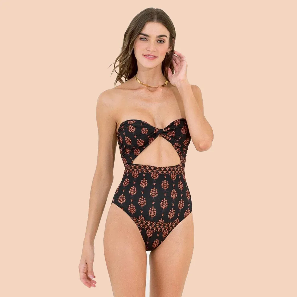 Black Floral One Piece Swimsuit High Waist Hollow Can Hang Neck Can Be Tube Top Bikini Sexy Retro Beachwear 2022
Black Floral One Piece Swimsuit High Waist Hollow Can Hang Neck Can Be Tube Top Bikini Sexy Retro Beachwear 2022