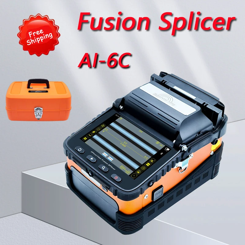 AI-6C Fusion Splicer Machine Multi-language Automatic Intelligent FTTH Fiber Optic Splicing Machine Optical Fiber Fusion Splicer
AI-6C Fusion Splicer Machine Multi-language Automatic Intelligent FTTH Fiber Optic Splicing Machine Optical Fiber Fusion Splicer