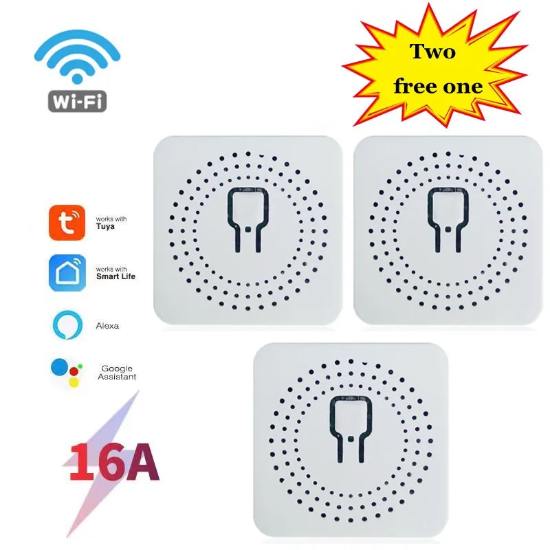 Мини умный переключатель Wi-Fi 16A Модуль Автоматизации "умный дом работает с Alexa Google Home приложение Smart Life поддерживает связь с 2-мя способ Управл...
Мини умный переключатель Wi-Fi 16A Модуль Автоматизации "умный дом работает с Alexa Google Home приложение Smart Life поддерживает связь с 2-мя способ Управл...
