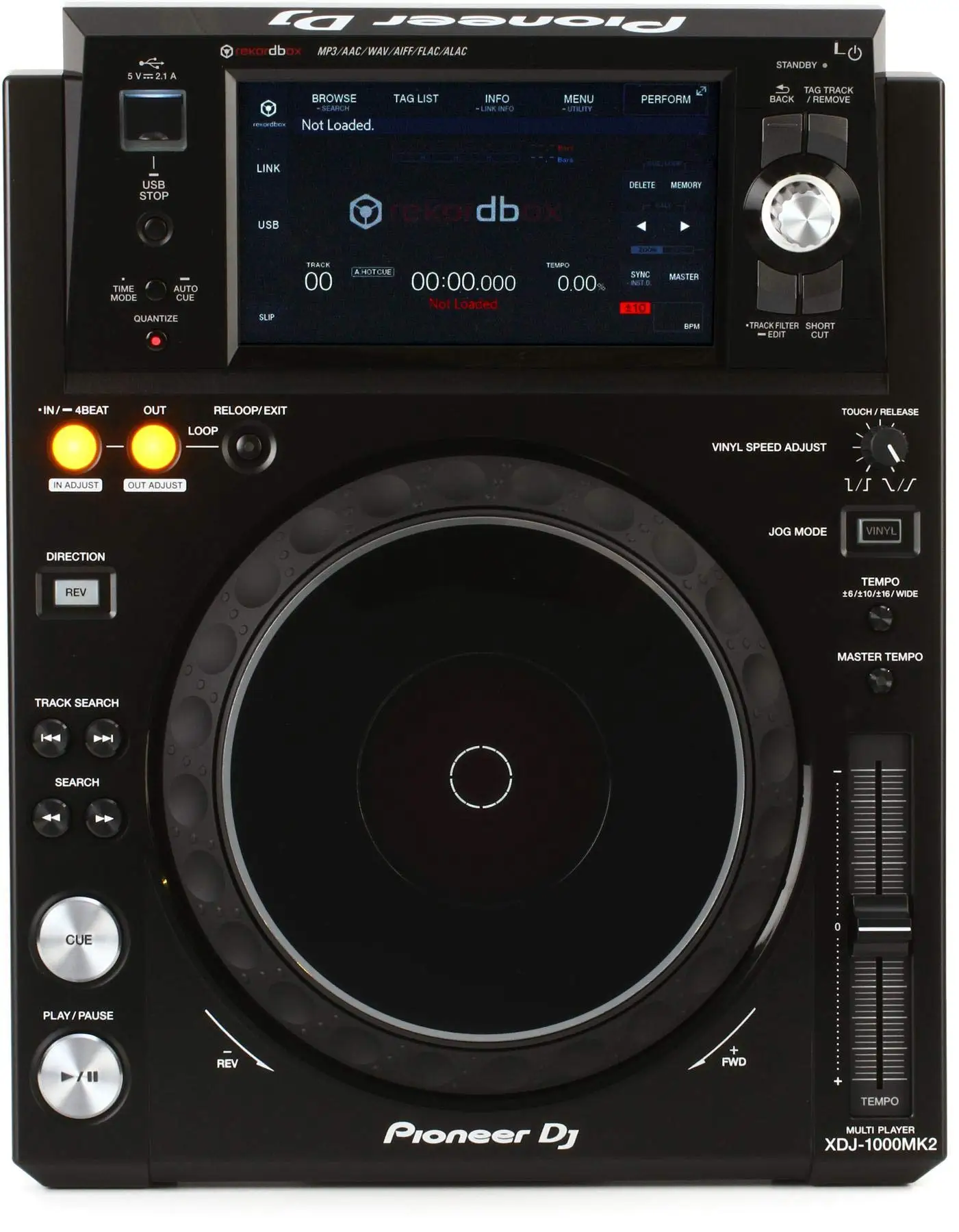 

HIGH QUALITY TT ON Pioneer DJ XDJ-1000MK2 Digital Performance DJ Media Player free shipping