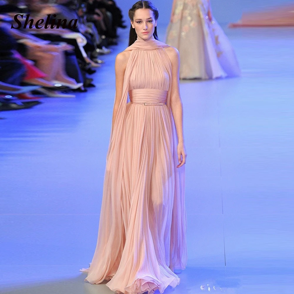 Prom Dresses 2022 Chiffon Pleat High-neck Sleeveless Simple Court Train A-LINE Engagement Vestidos Robes De Soirée Personalised
Prom Dresses 2022 Chiffon Pleat High-neck Sleeveless Simple Court Train A-LINE Engagement Vestidos Robes De Soirée Personalised
