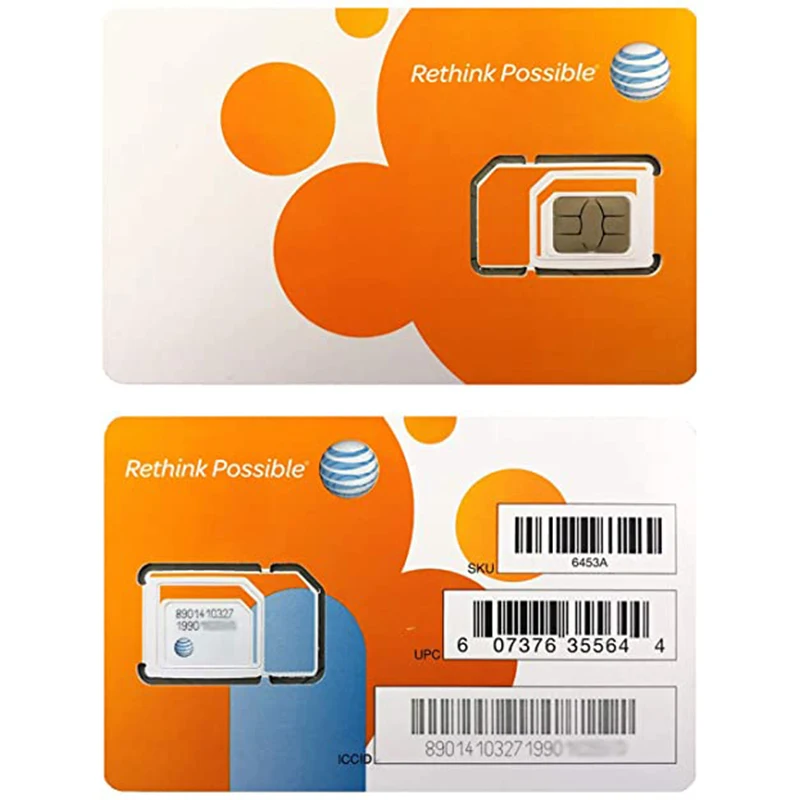 SIM-карта AT&T совместима с предоплаченными (GoPhone) и почтовыми платами на & T