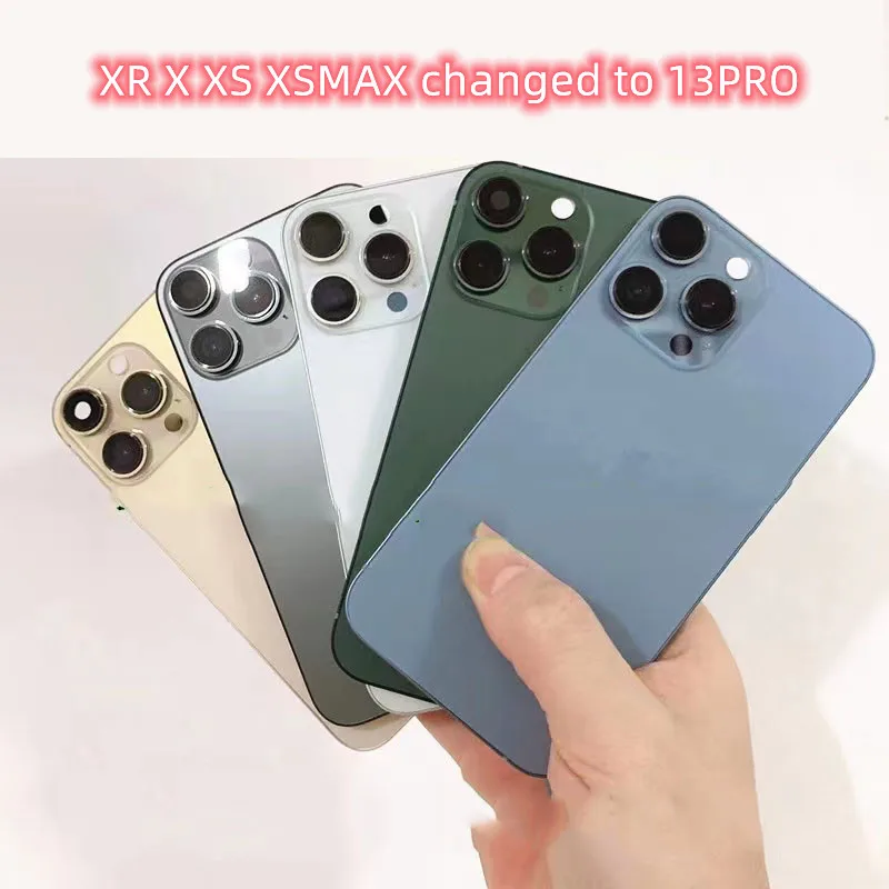 For iPhone X XS XSMAX ~ 13 Pro rear battery midframe replacement, X XS XSMAX case like 13 PRO aluminum alloy frame +
For iPhone X XS XSMAX ~ 13 Pro rear battery midframe replacement, X XS XSMAX case like 13 PRO aluminum alloy frame +