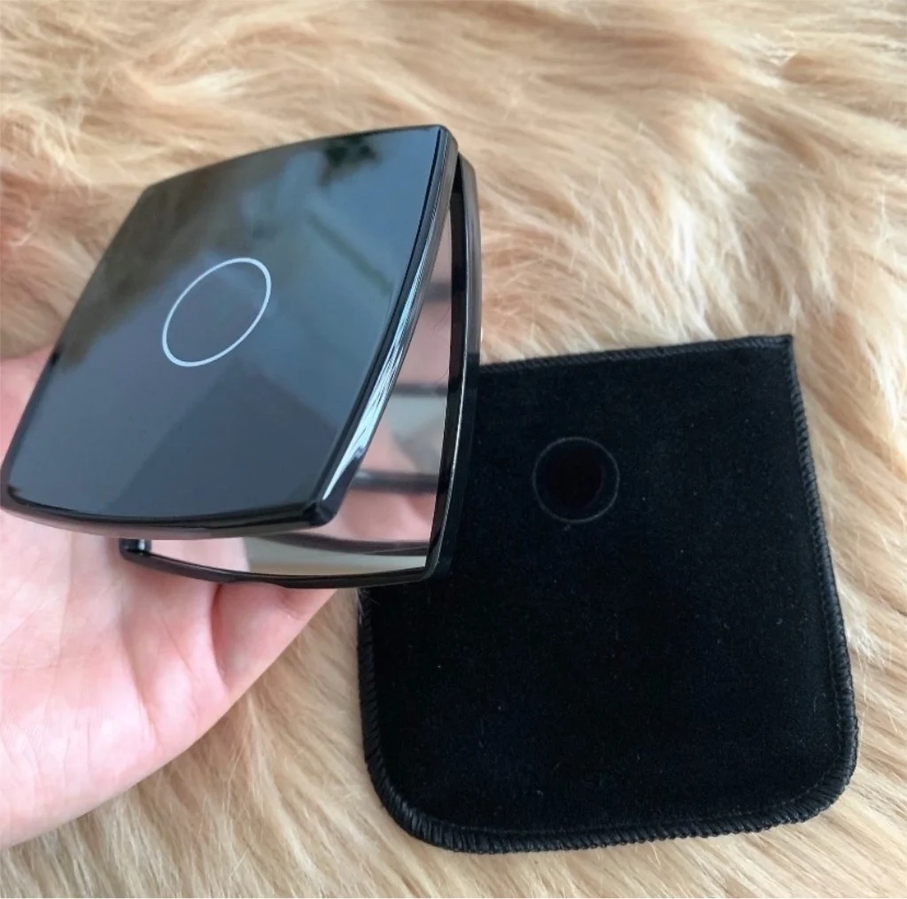 Luxury Black Travel Makeup Mirror Acrylic Compact Pocket Vanity Mirror 2 Sided Women Portable Folding Mirror Luxury Gift
Luxury Black Travel Makeup Mirror Acrylic Compact Pocket Vanity Mirror 2 Sided Women Portable Folding Mirror Luxury Gift