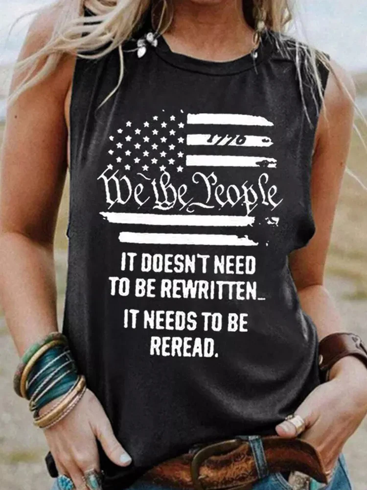 Tank Vest Tops Women Independence Day Flag 1776 We The People Vest Loose Vintage Casual Print Clothes Tee Sleeveless T-shirts
Tank Vest Tops Women Independence Day Flag 1776 We The People Vest Loose Vintage Casual Print Clothes Tee Sleeveless T-shirts
