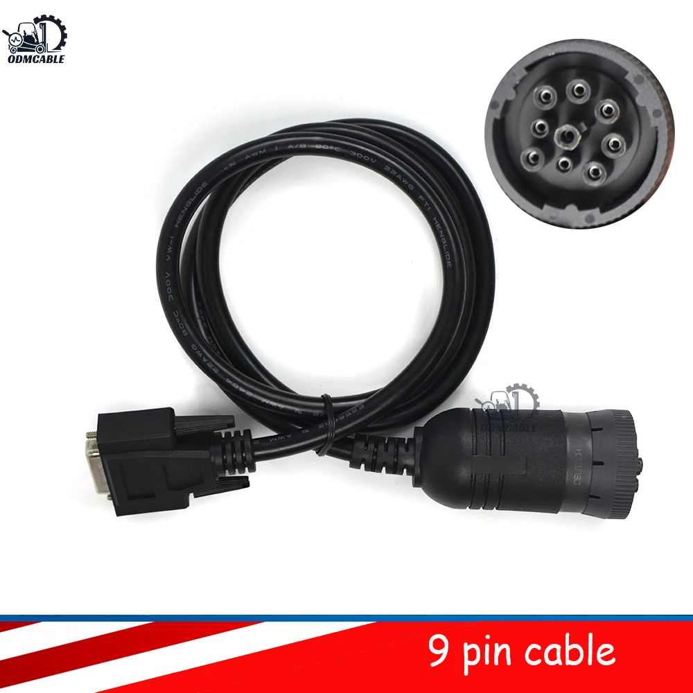 Сельскохозяйственное Строительное оборудование для EDl V2 Deutsch 9-контактный диагностический кабель J1939 
Сельскохозяйственное Строительное оборудование для EDl V2 Deutsch 9-контактный диагностический кабель J1939