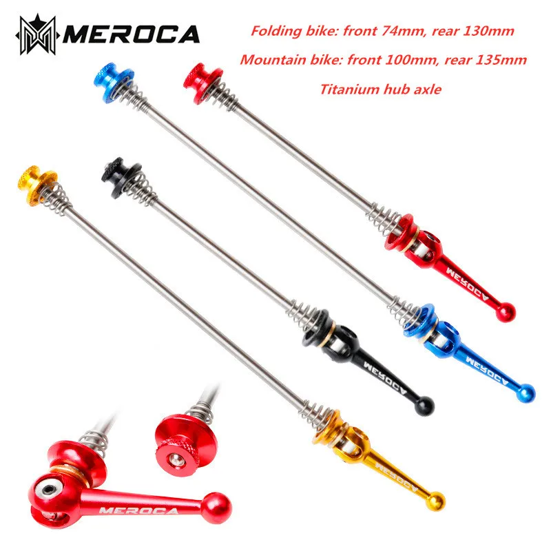 1pair Titanium Quick Release Skewer Lever for MTB 100/135mm folding bike 74/100mm wheel Hub Lightweight Quick Skewers ti
1pair Titanium Quick Release Skewer Lever for MTB 100/135mm folding bike 74/100mm wheel Hub Lightweight Quick Skewers ti