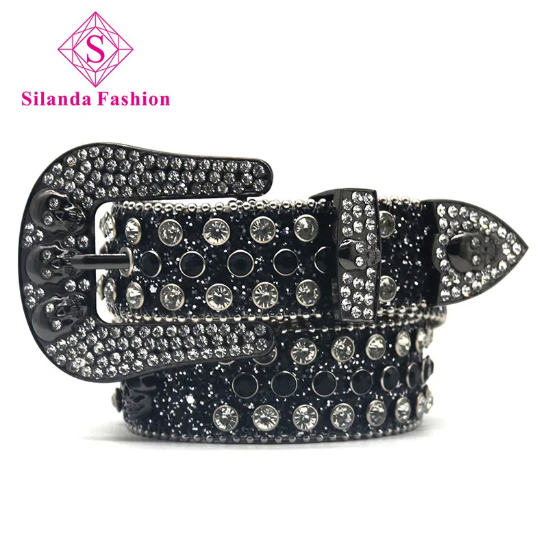 Silanda Fashion Cowboy Cowgirl Luxury Glossy Rhinestone Studded Waistband Men Pin Buckle Belts Women's Genuine Leather Girdles
Silanda Fashion Cowboy Cowgirl Luxury Glossy Rhinestone Studded Waistband Men Pin Buckle Belts Women's Genuine Leather Girdles