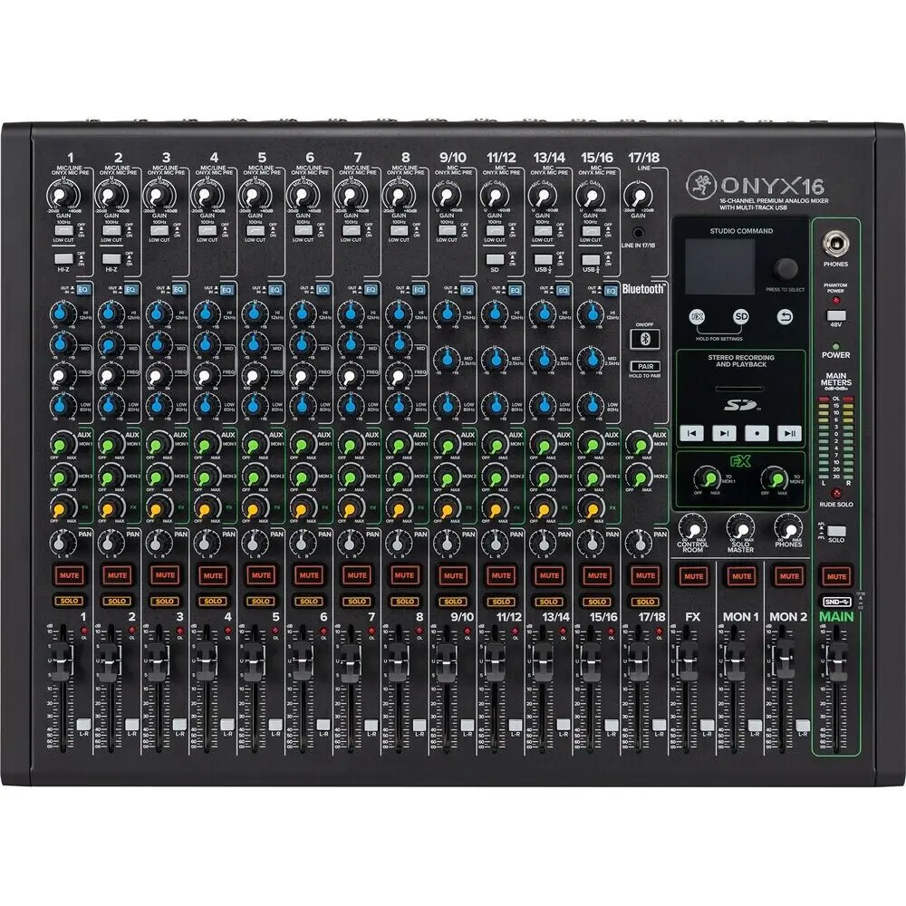 (NEW DISCOUNT) Mackie Onyx16 16-channel Analog Mixer with Multitrack USB
(NEW DISCOUNT) Mackie Onyx16 16-channel Analog Mixer with Multitrack USB