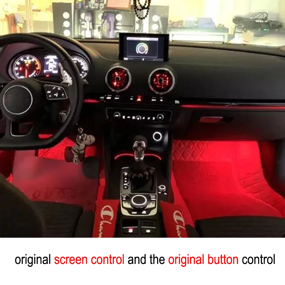 Special ambient light.update car interior tasty.available for Audi A3 2020-2021button controlled insert installation
Special ambient light.update car interior tasty.available for Audi A3 2020-2021button controlled insert installation