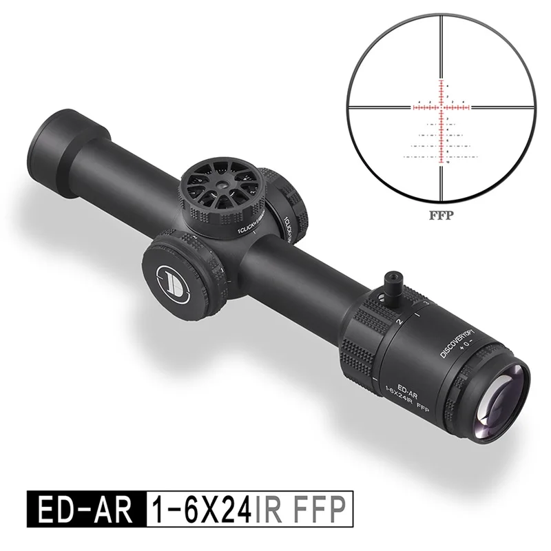New Discovery ED 1-6X24IR FFP Rifle Scope Compact Hunting Optical Sight Spotting Scope for Rifle Hunting Airsoft Accessories
New Discovery ED 1-6X24IR FFP Rifle Scope Compact Hunting Optical Sight Spotting Scope for Rifle Hunting Airsoft Accessories