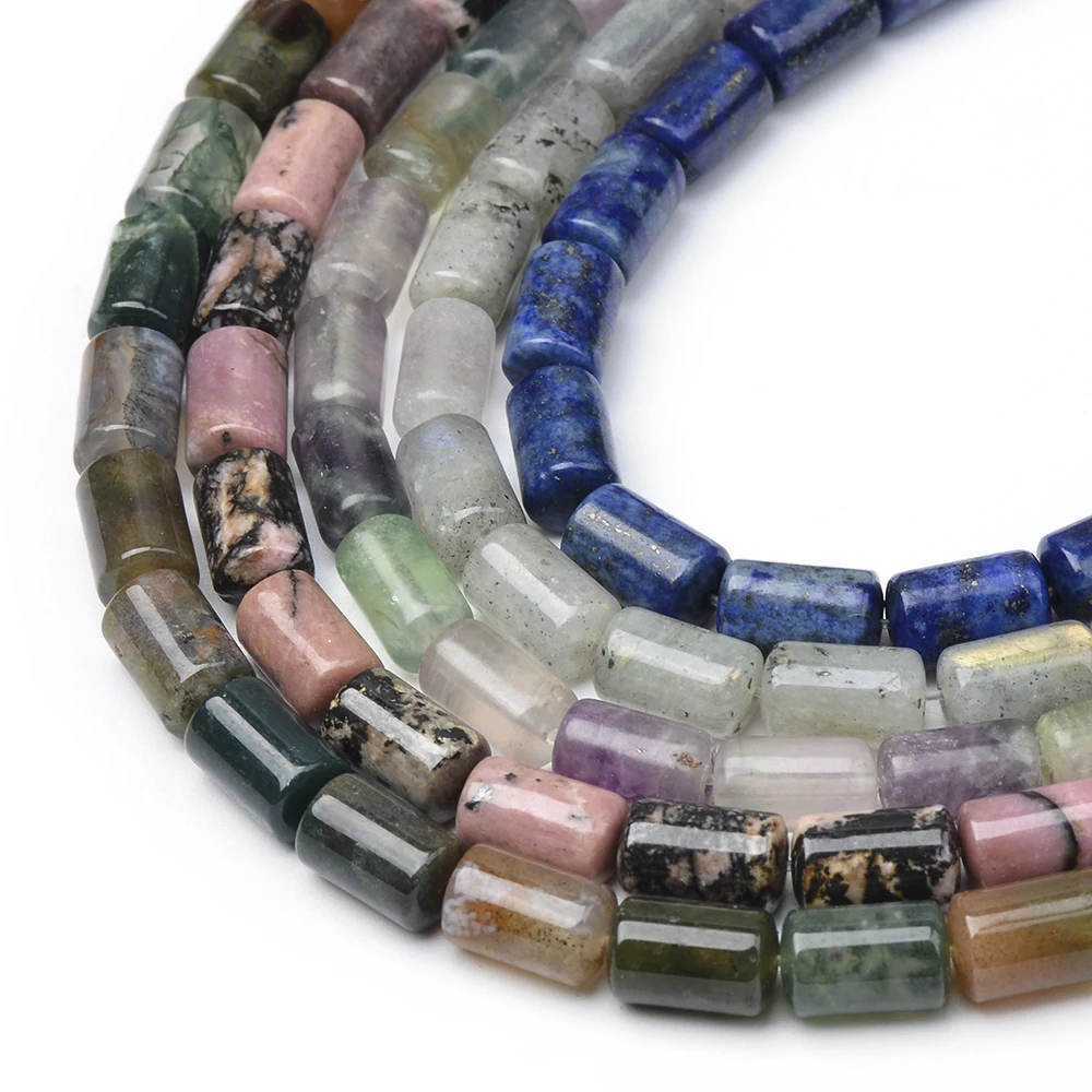 6x10mm Tube Column Shape Rainbow Fluorite Black Vein Rhodonite Labradorite Lapis Fancy Jasper Natural Stone Beads
6x10mm Tube Column Shape Rainbow Fluorite Black Vein Rhodonite Labradorite Lapis Fancy Jasper Natural Stone Beads