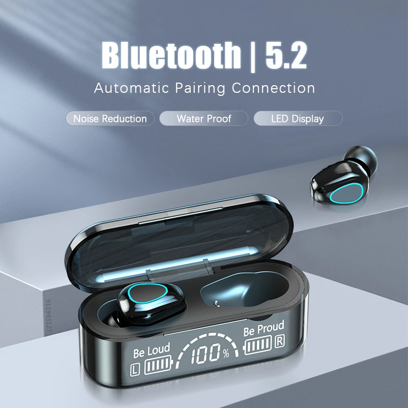 Беспроводные наушники Новинка Tws Bluetooth гарнитура 9D стерео Спортивные
