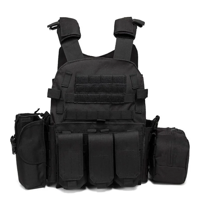 

Military Fans Lightweight Tactical Vest Outdoor Real CS Training Vest Steel Plate Carrier Vest Police Training Protective Vest