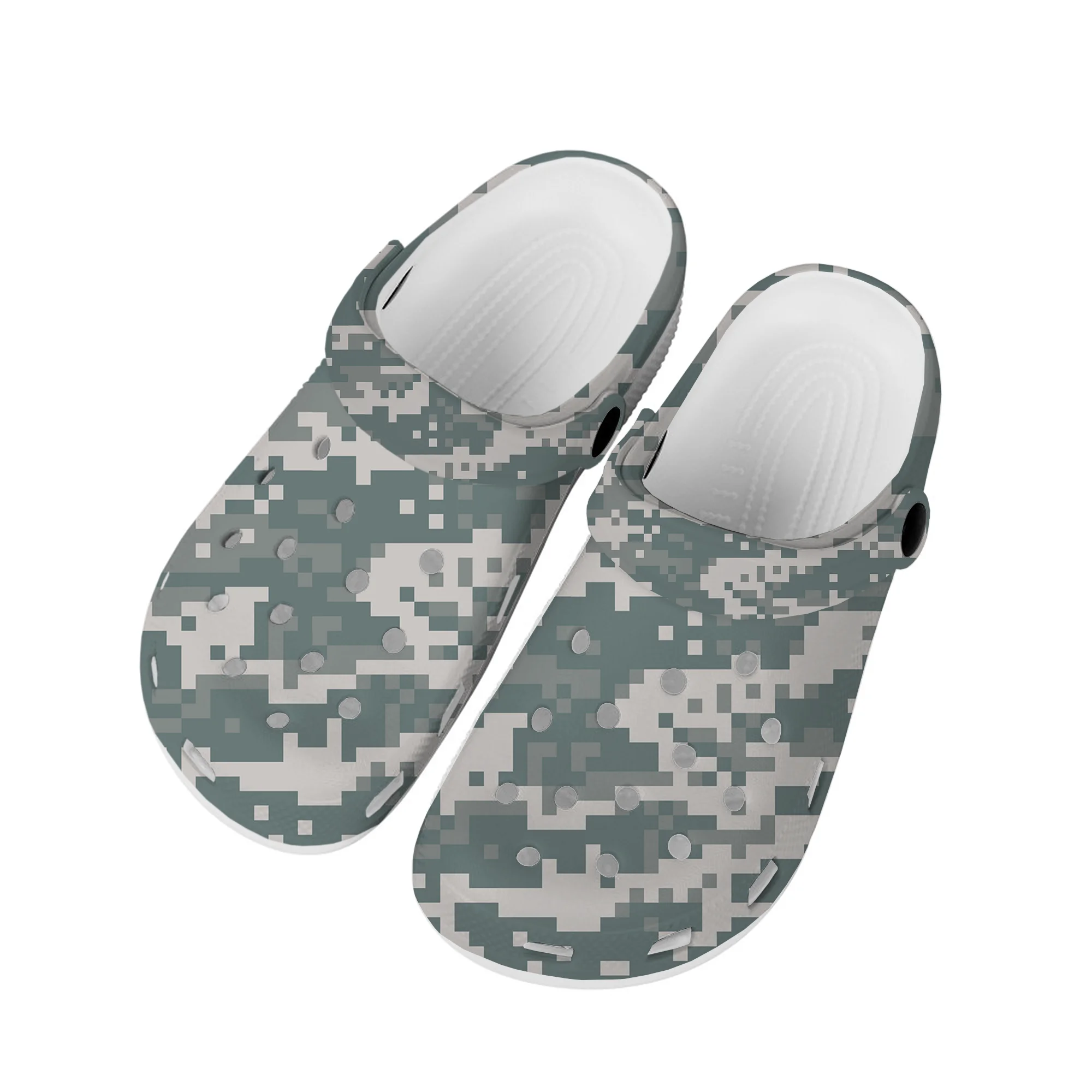 

Navy Camo Home Clogs Custom Water Shoes Mens Womens Teenager Army Camouflage Shoe Garden Clog Breathable Beach Hole Slippers