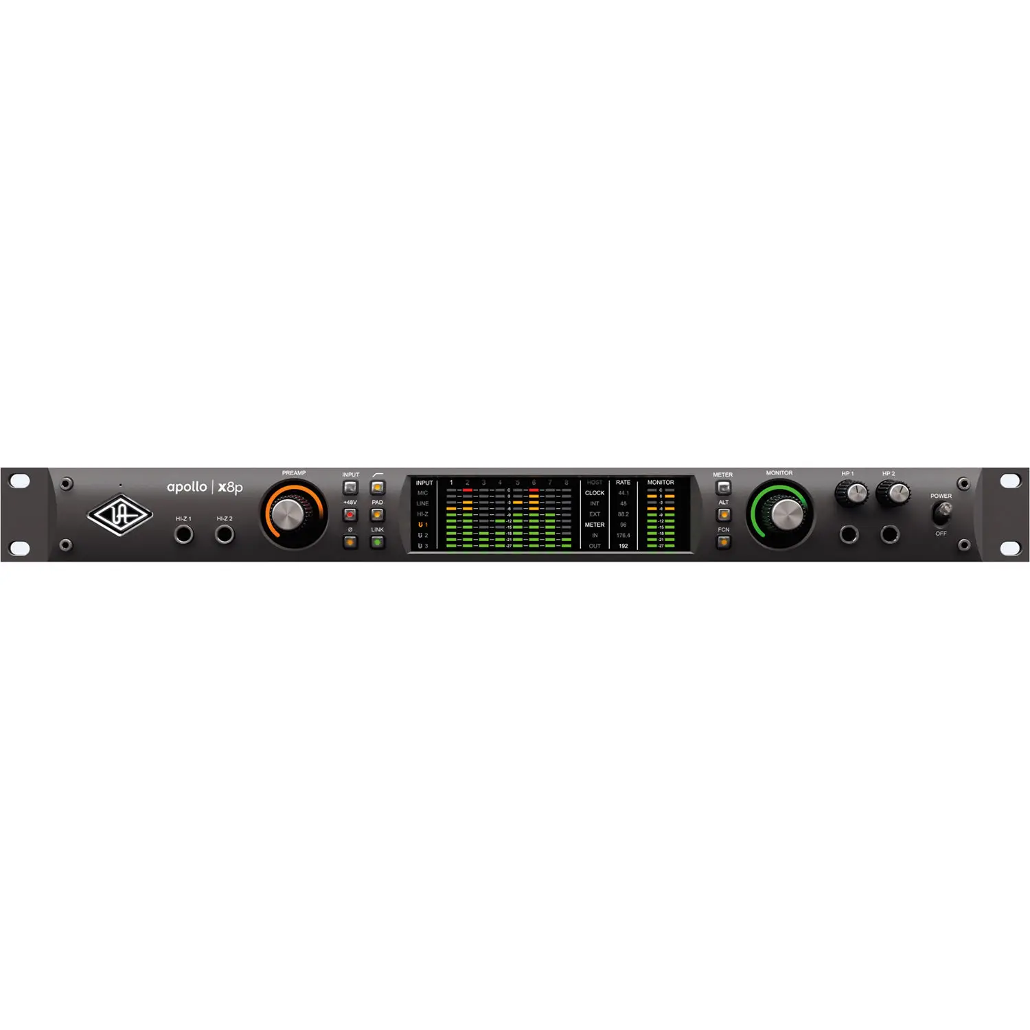HIGH QUALITY ON Universal Audio Apollo x8p 16x22 Thunderbolt 3 Audio Interface with UAD DSP
HIGH QUALITY ON Universal Audio Apollo x8p 16x22 Thunderbolt 3 Audio Interface with UAD DSP