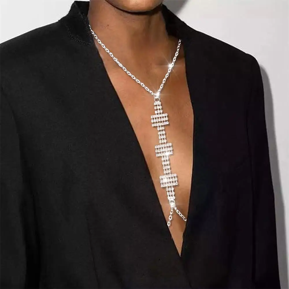 Geometry Crystal Chest Chain Harness Jewelry for Women Bikini Decor Sexy Rhinestone Necklace Body Jewelry Lingerie Accessories
Geometry Crystal Chest Chain Harness Jewelry for Women Bikini Decor Sexy Rhinestone Necklace Body Jewelry Lingerie Accessories