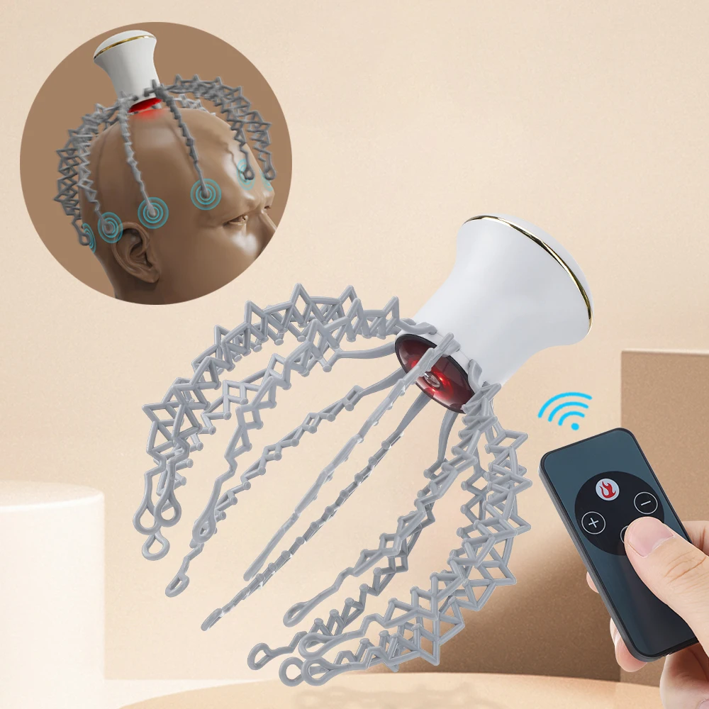 Head Scalp Massager Anti Stress Octopus Claw Electric Massageador Hair Massage Infrared Magnet Therapy Scratcher Beauty Health
Head Scalp Massager Anti Stress Octopus Claw Electric Massageador Hair Massage Infrared Magnet Therapy Scratcher Beauty Health