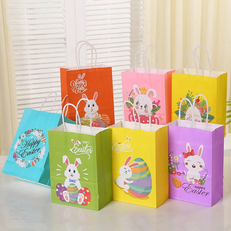 4pcs Easter Funny Gift Bag Kraft Paper Bag Easter Egg Cute Bunny Tote Bag Easter Decorations Birthday Party Backing Packing Bags
4pcs Easter Funny Gift Bag Kraft Paper Bag Easter Egg Cute Bunny Tote Bag Easter Decorations Birthday Party Backing Packing Bags