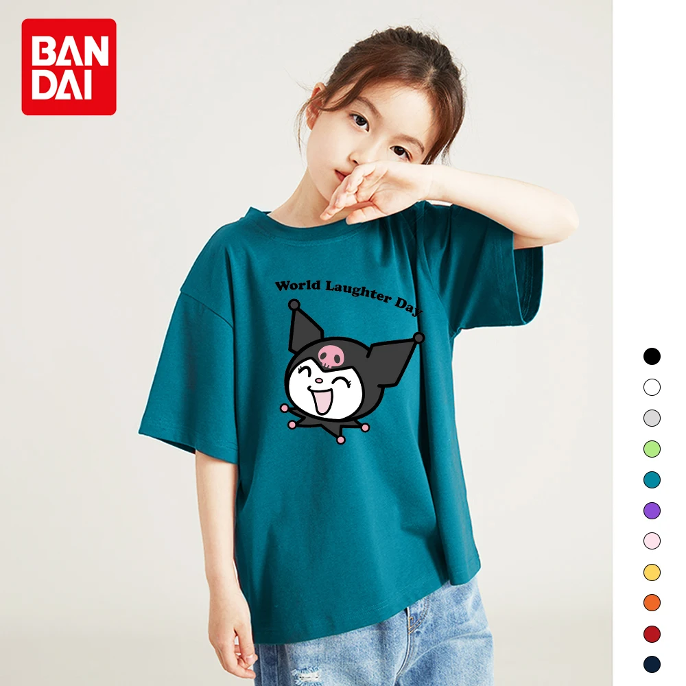 Bandai Kuromi Printed T-shirt children's Cotton T-shirt Loose Boys and Girls Short-Sleeved Top Bottoming Shirt Half-Sleeve
Bandai Kuromi Printed T-shirt children's Cotton T-shirt Loose Boys and Girls Short-Sleeved Top Bottoming Shirt Half-Sleeve