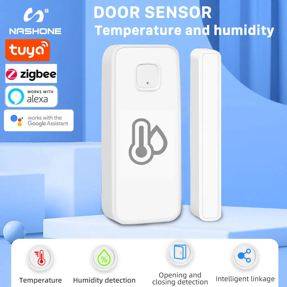 Tuya Temperature Humidity Door Sensor Zigbee Mini Wireless Connection Detector Smart Home Zigbee Gateway Work with Alexa Google
Tuya Temperature Humidity Door Sensor Zigbee Mini Wireless Connection Detector Smart Home Zigbee Gateway Work with Alexa Google