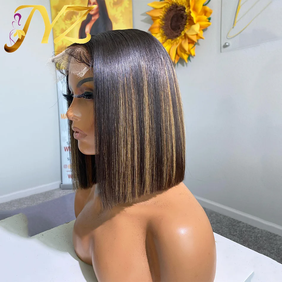 Straight Bob Wig 13X4 Lace Front Wigs For Black Women Highlight Wigs Remy Hair Brazilian Colored Short Bob Ombre Human Hair Wigs 
Straight Bob Wig 13X4 Lace Front Wigs For Black Women Highlight Wigs Remy Hair Brazilian Colored Short Bob Ombre Human Hair Wigs
