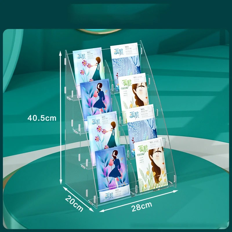 Прозрачная акриловая демонстрационная стойка для масок для лица, косметики, ванной, стойка для ухода за кожей, демонстрационный стеллаж для хранения, многоуровневый Органайзер
Прозрачная акриловая демонстрационная стойка для масок для лица, косметики, ванной, стойка для ухода за кожей, демонстрационный стеллаж для хранения, многоуровневый Органайзер
