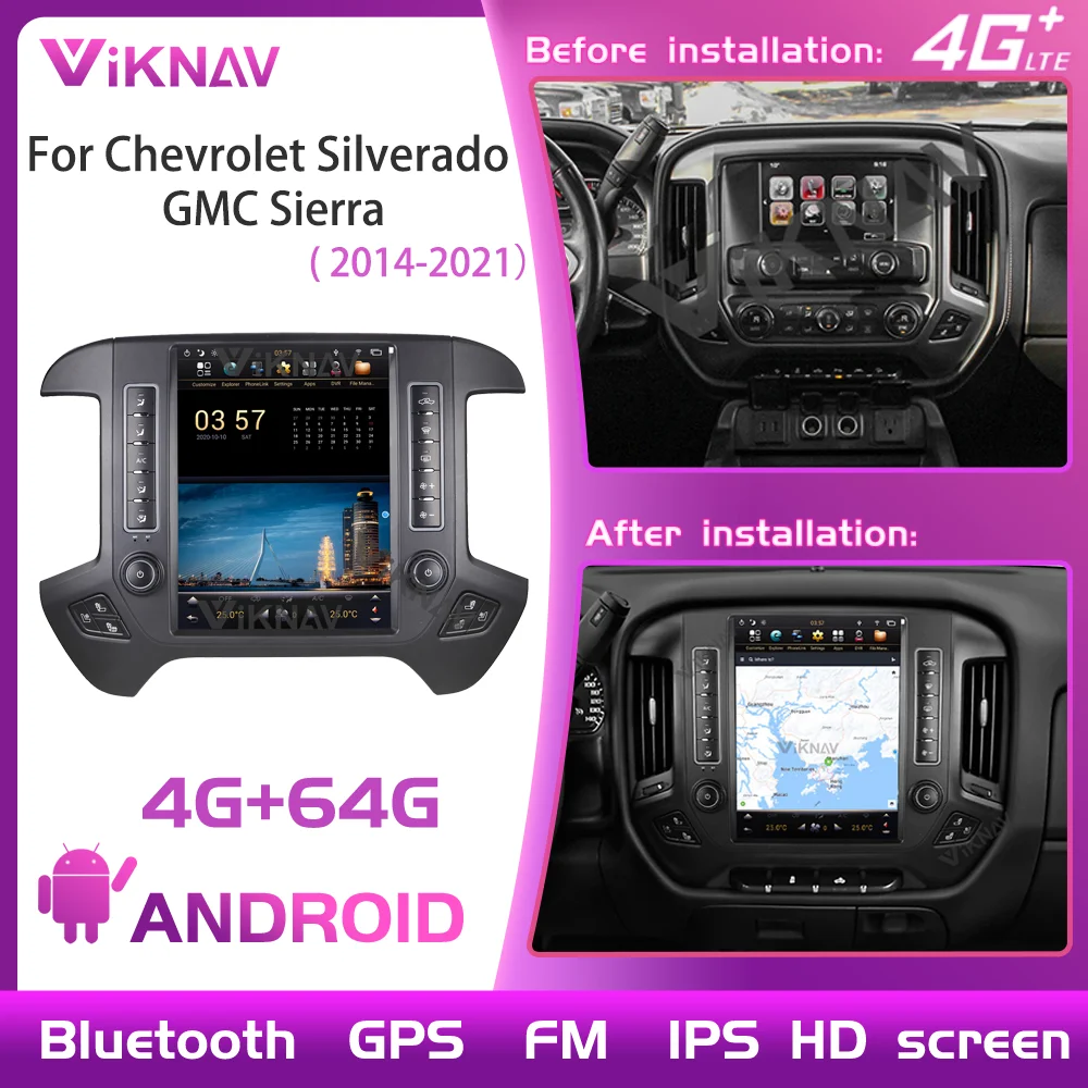 Автомобильная магнитола для Chevrolet Silverado GMC Sierra 12,1-2014, 4 + 64 ГБ, 2020 дюйма, GPS-навигация, 1920*720, Просмотр DVD, мультимедиа, 4G, Wi-Fi
Автомобильная магнитола для Chevrolet Silverado GMC Sierra 12,1-2014, 4 + 64 ГБ, 2020 дюйма, GPS-навигация, 1920*720, Просмотр DVD, мультимедиа, 4G, Wi-Fi