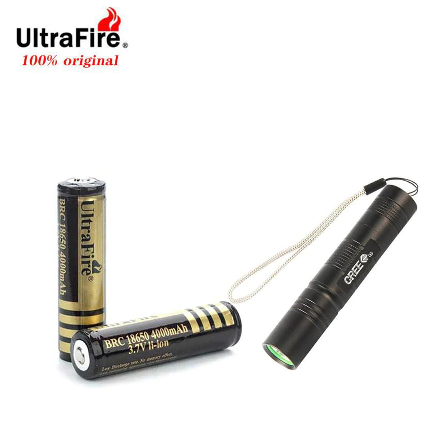 

UltraFire 18650 High Quality 18650 4000mAh 3.7V PCB Protected Rechargeable Li ion Batteries