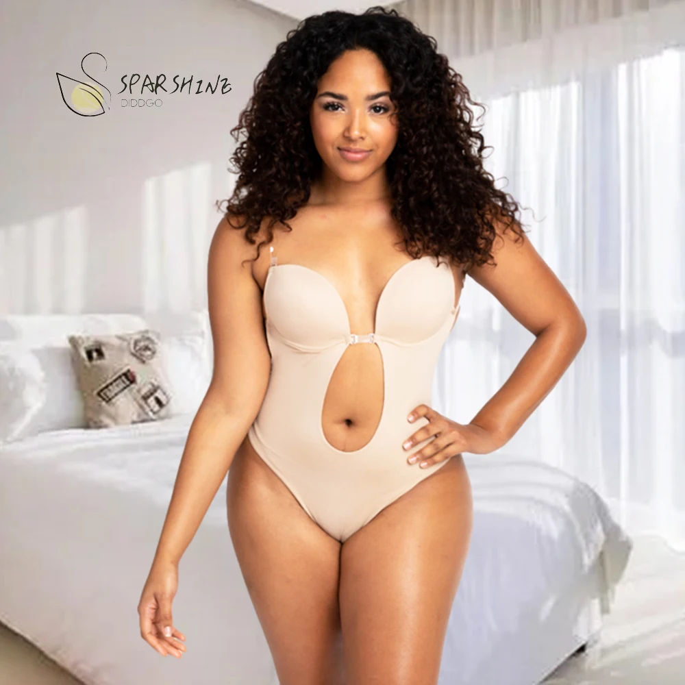 Backless Body Shaper Line Up Gown Low Cut Bodysuit Inside Neckline Seamless thong back with hook & eye closure
Backless Body Shaper Line Up Gown Low Cut Bodysuit Inside Neckline Seamless thong back with hook & eye closure