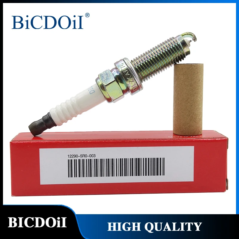 

BICDOII 12290-5R0-003 Dual Iridium Spark Plugs For Honda Fit DX EX-L SE EX LX Hit 1.5L 2007-2019 DILZKAR7C-11S Ignition Candles