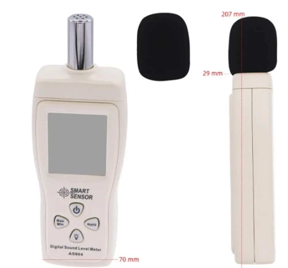 

Digital Sound Level Meter Tester Decibel Monitor Noise Detector With Measuring Leve 30~130 dBA For Measure Sound Pressure Level