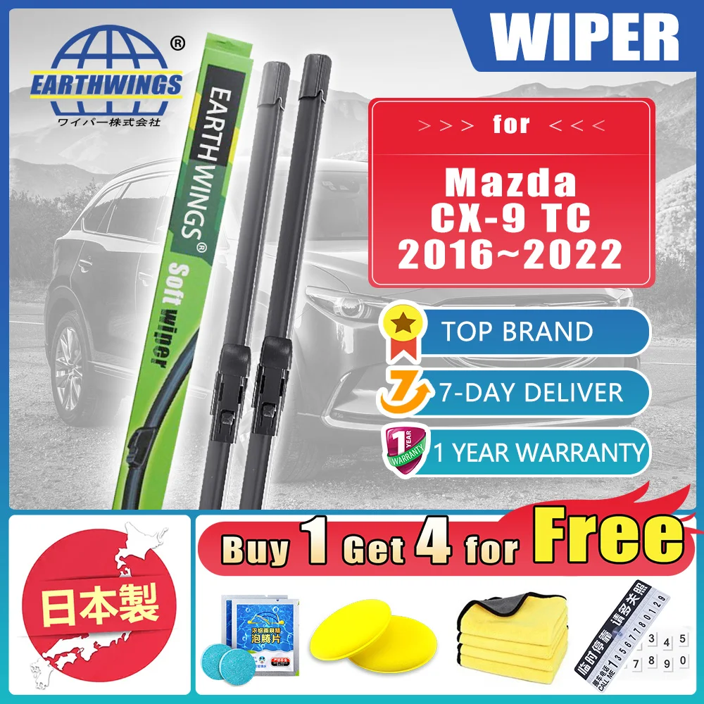 For Mazda CX-9 CX9 TC 2016 2017 2018 2019 2020 2021 2022 Front Rear Wiper Blades Cleaning Windshield Windscreen Car Accessories
For Mazda CX-9 CX9 TC 2016 2017 2018 2019 2020 2021 2022 Front Rear Wiper Blades Cleaning Windshield Windscreen Car Accessories