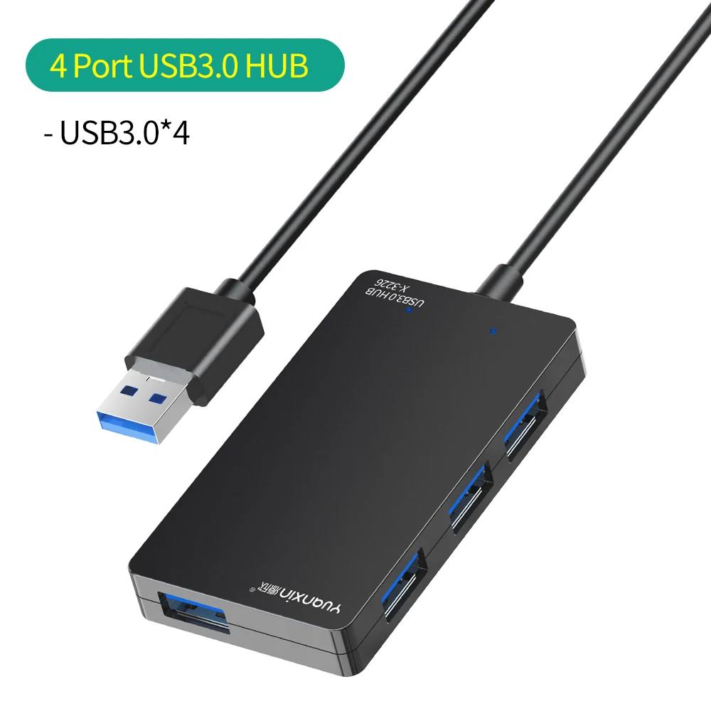 Yuanxin USB3.0 HUB 4 in 1 Multi Splitter 1.2M Extension Cable 5GMbps Adapter USB Dock Station Laptop Accessories for Macbook pro
Yuanxin USB3.0 HUB 4 in 1 Multi Splitter 1.2M Extension Cable 5GMbps Adapter USB Dock Station Laptop Accessories for Macbook pro