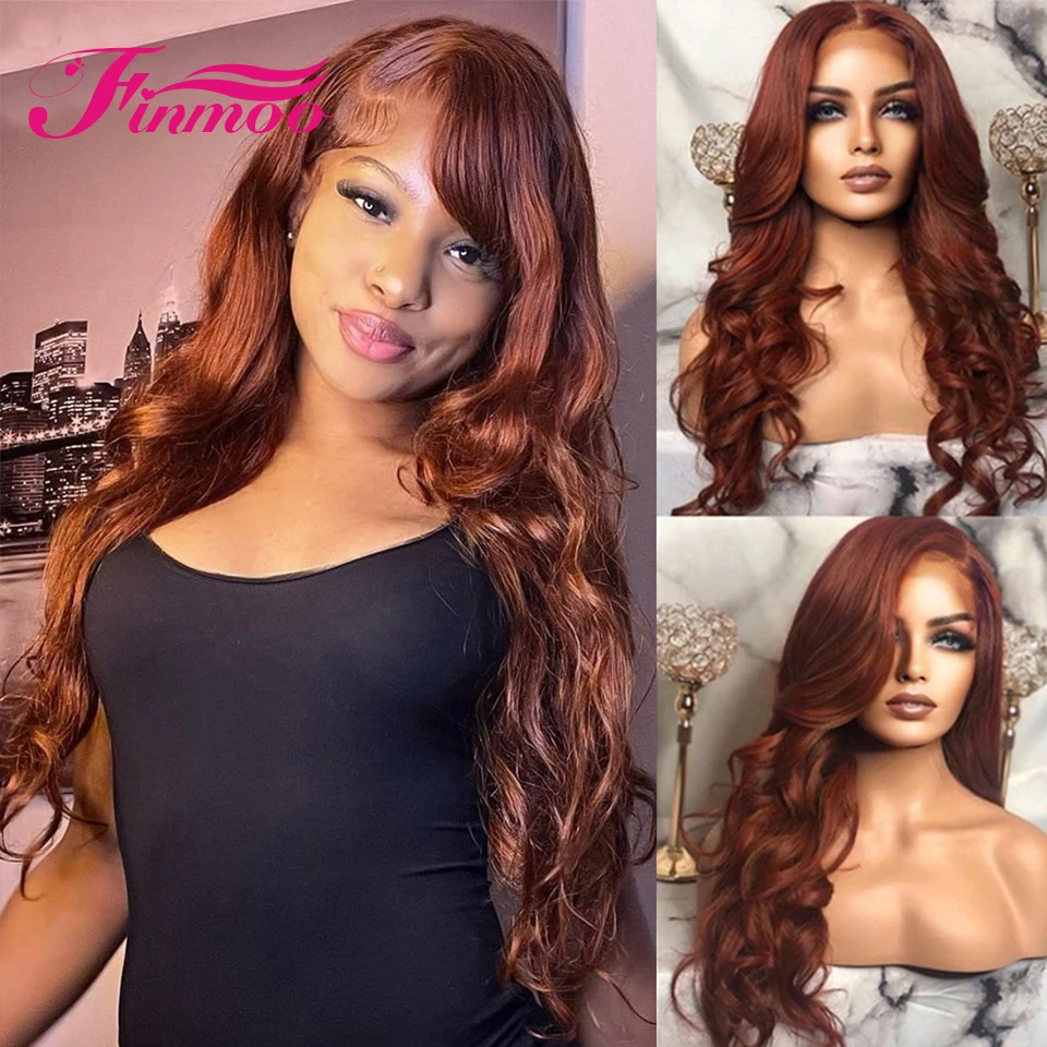 Reddish Brown Colored Human Hair Wigs 4x4 Closure Wig Brazilian Hair Body Wave 13x4 Lace Front Human Hair Frontal Wigs For Women
Reddish Brown Colored Human Hair Wigs 4x4 Closure Wig Brazilian Hair Body Wave 13x4 Lace Front Human Hair Frontal Wigs For Women